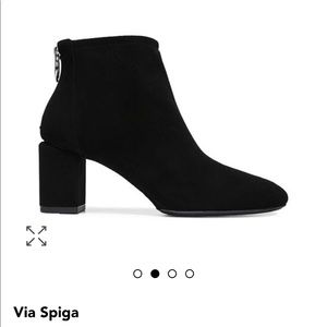 Via Spiga Noel Block Heel Booties - NWOT